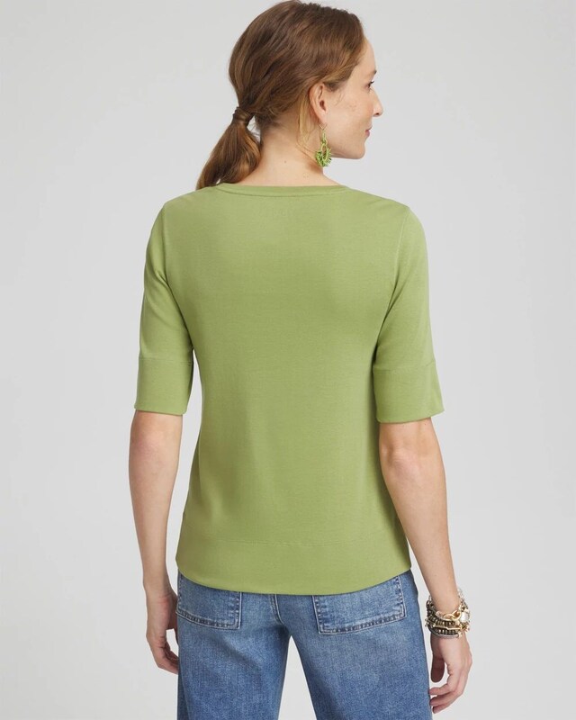 Jewel Neck Tee - image 3